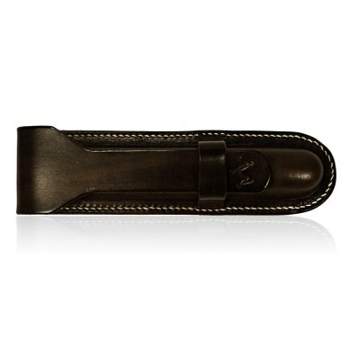 Erudito-Leather-Fountain-Pen-Case-Dark-Brown-Top