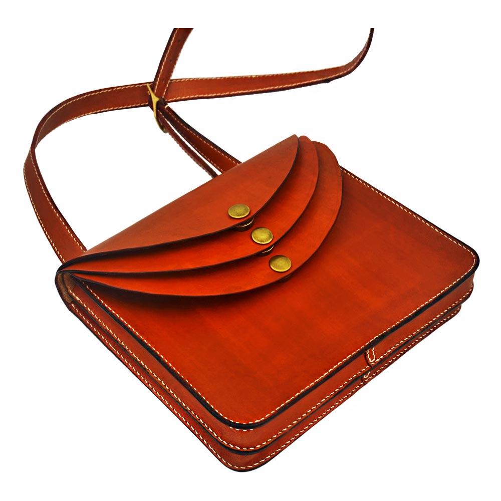 Zeppi-Trio-Pocket-Ladies-Sling-Bag-Top-Brown